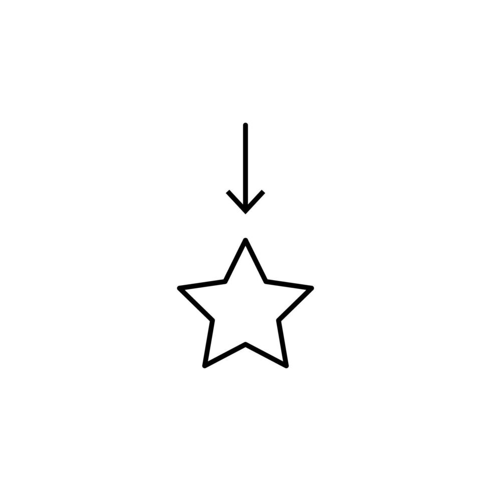 vallend ster vector icoon illustratie