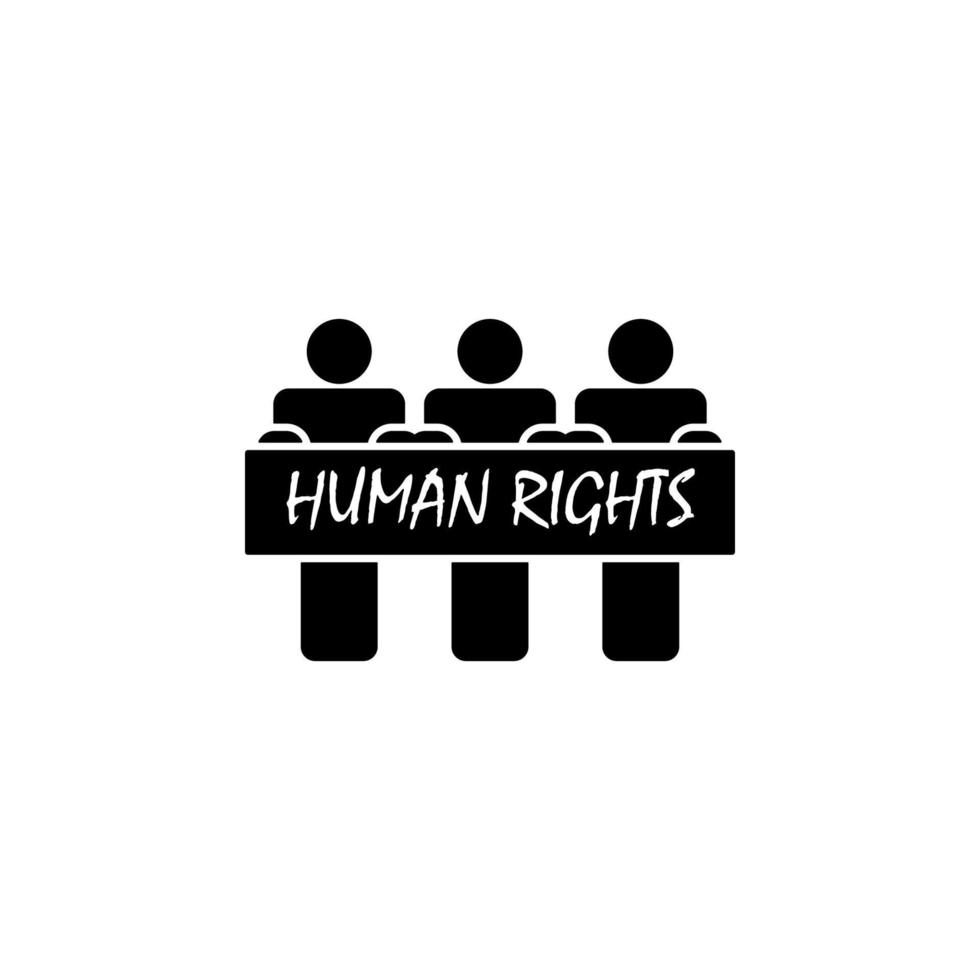 mensen voor menselijk rechten vector icoon illustratie