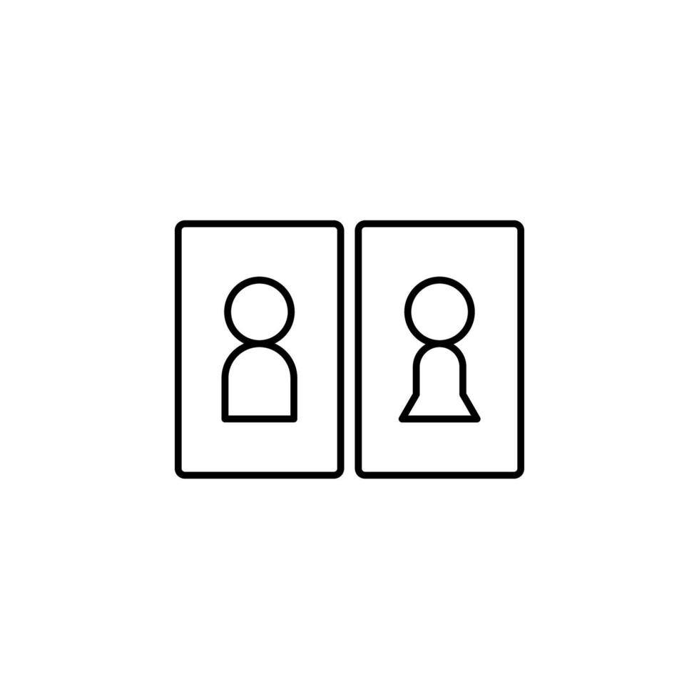 toilet teken vector icoon illustratie