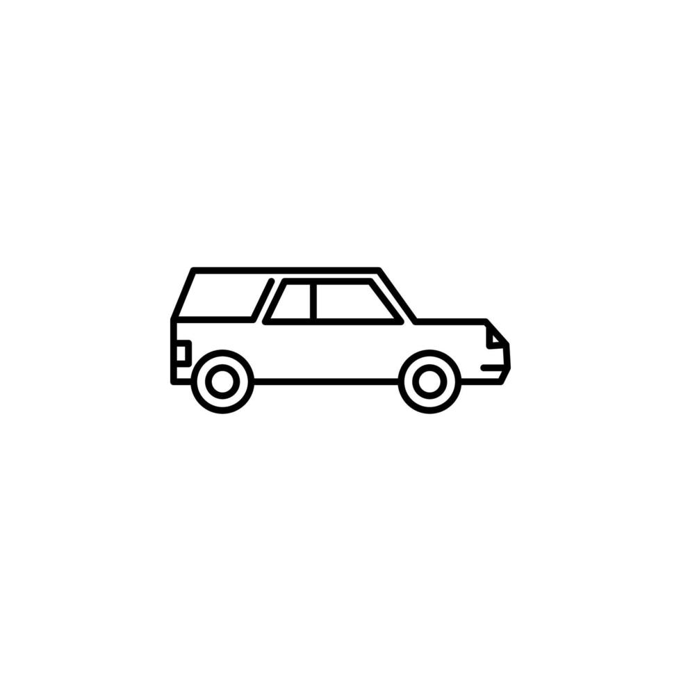 begrafenis, lijkwagen vector icoon illustratie