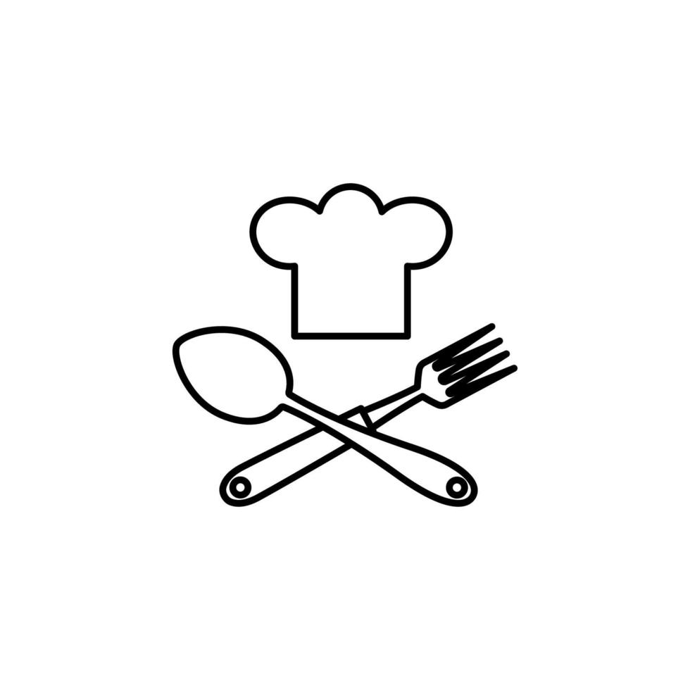 koken, keuken, voedsel menu vector icoon illustratie