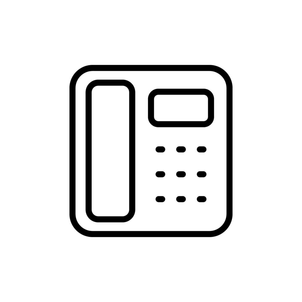 telefoon, vaste telefoon vector icoon illustratie