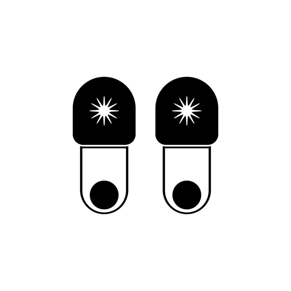 badkamer slippers vector icoon illustratie