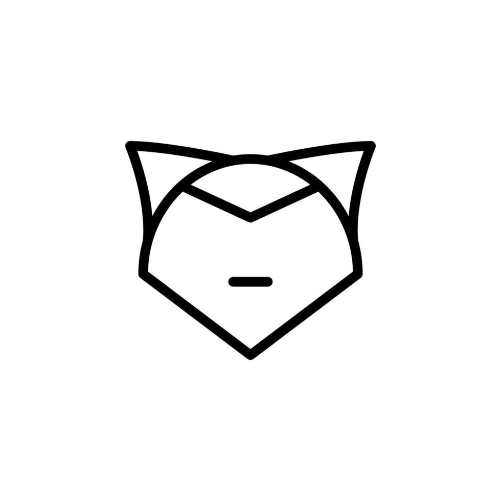 een vos vector icoon illustratie