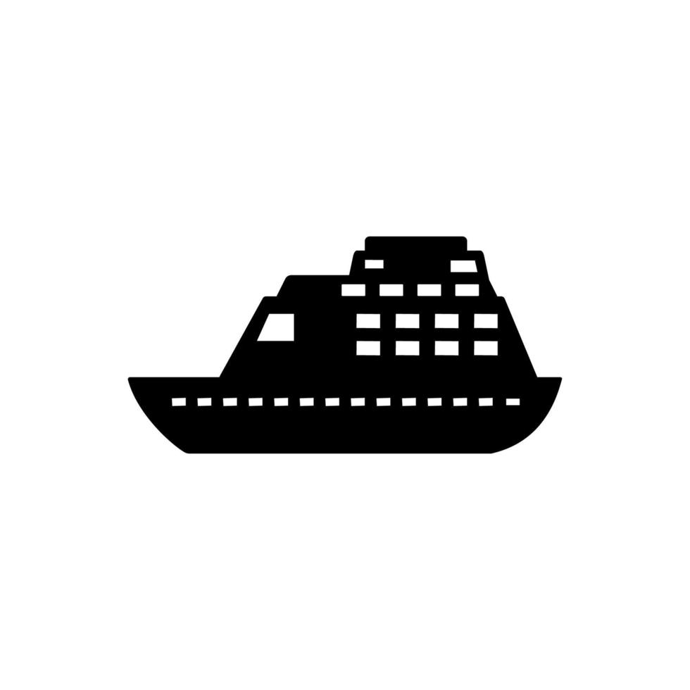 water vervoer, reis schip vector icoon illustratie