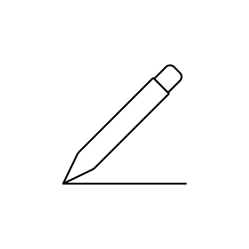 pen en lijn vector icoon illustratie