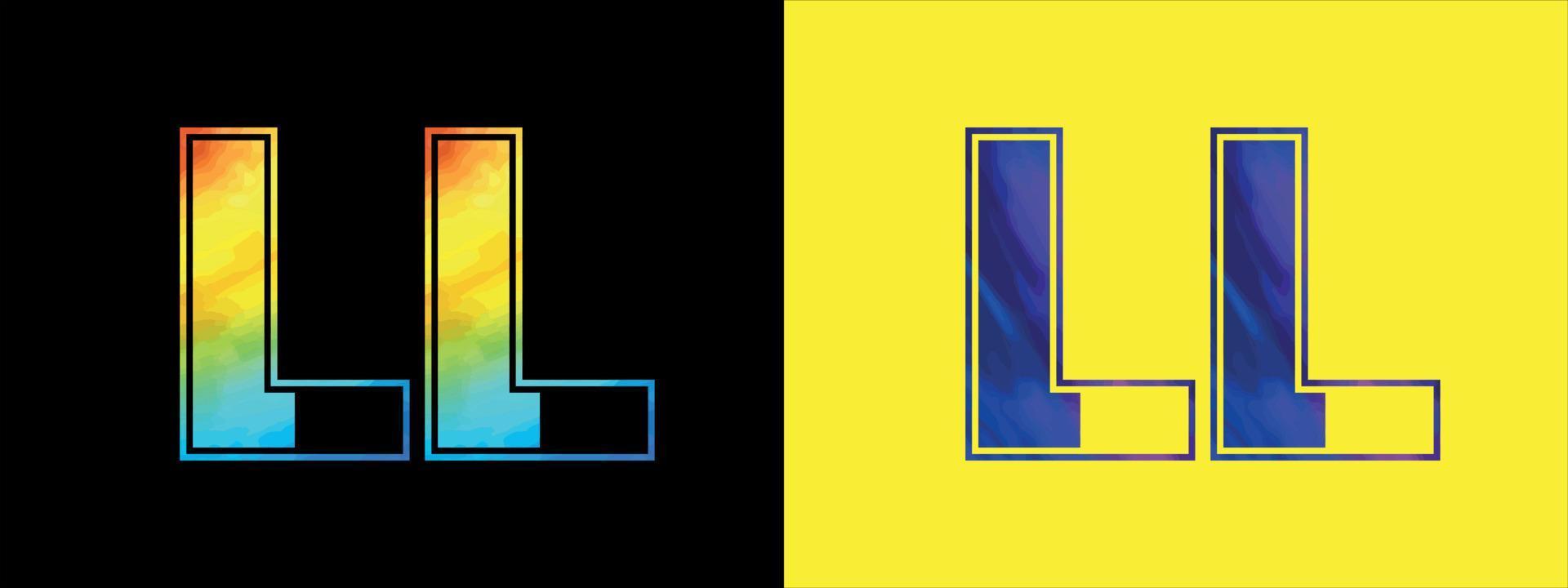 brief ll logo ontwerp vector sjabloon. creatief modern luxueus logotype voor zakelijke bedrijf identiteit