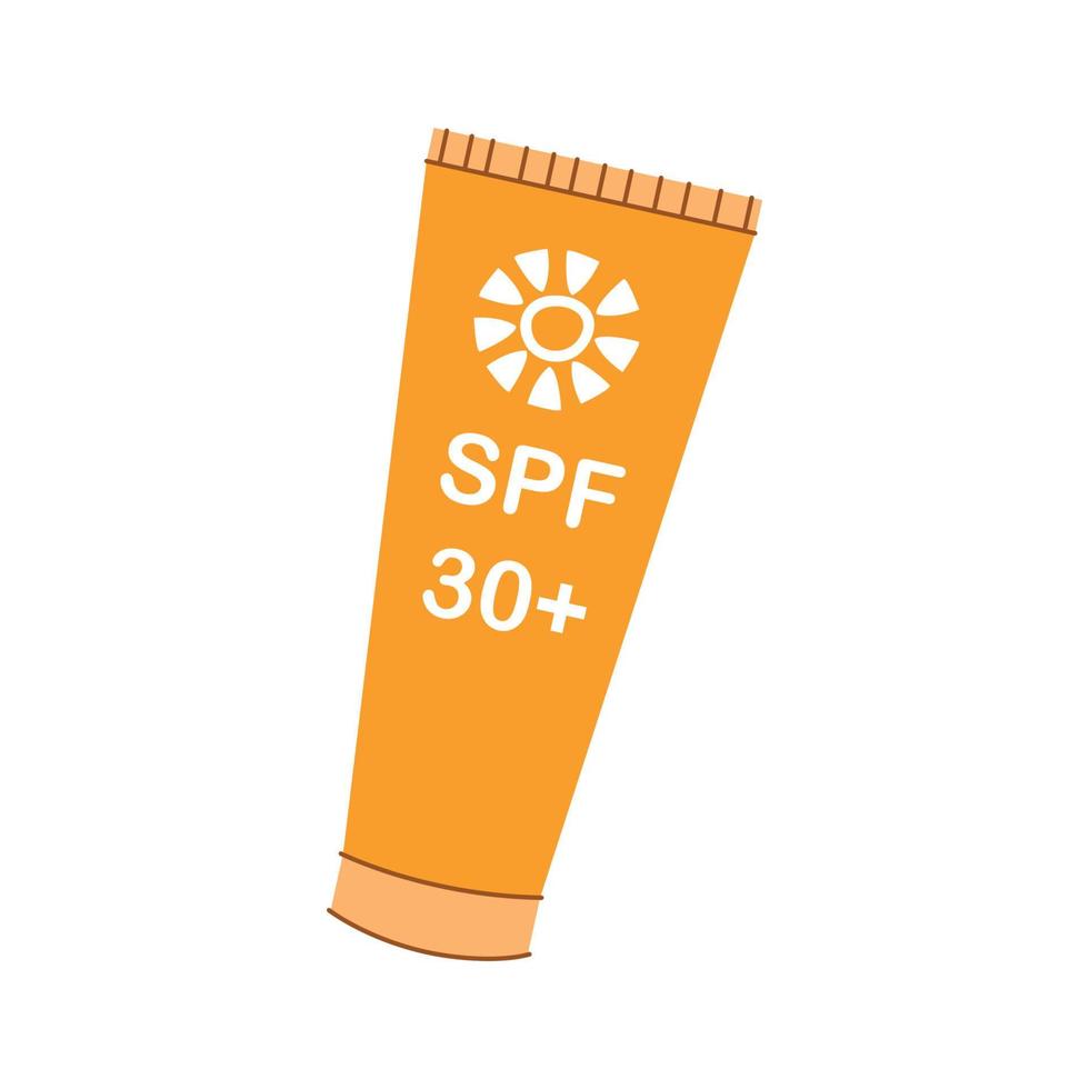 spf beschermer hand- getekend vector