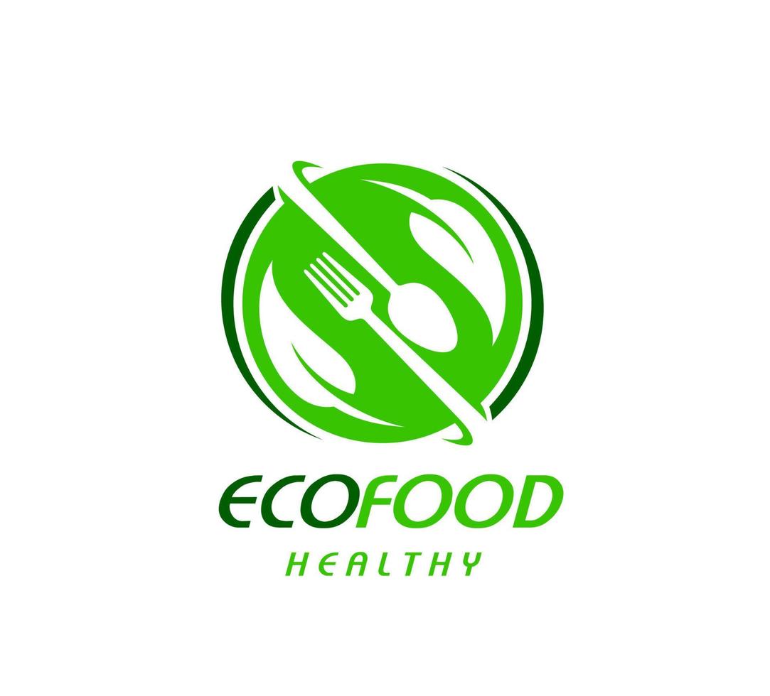 gezond biologisch voedsel, eco Product icoon of symbool vector