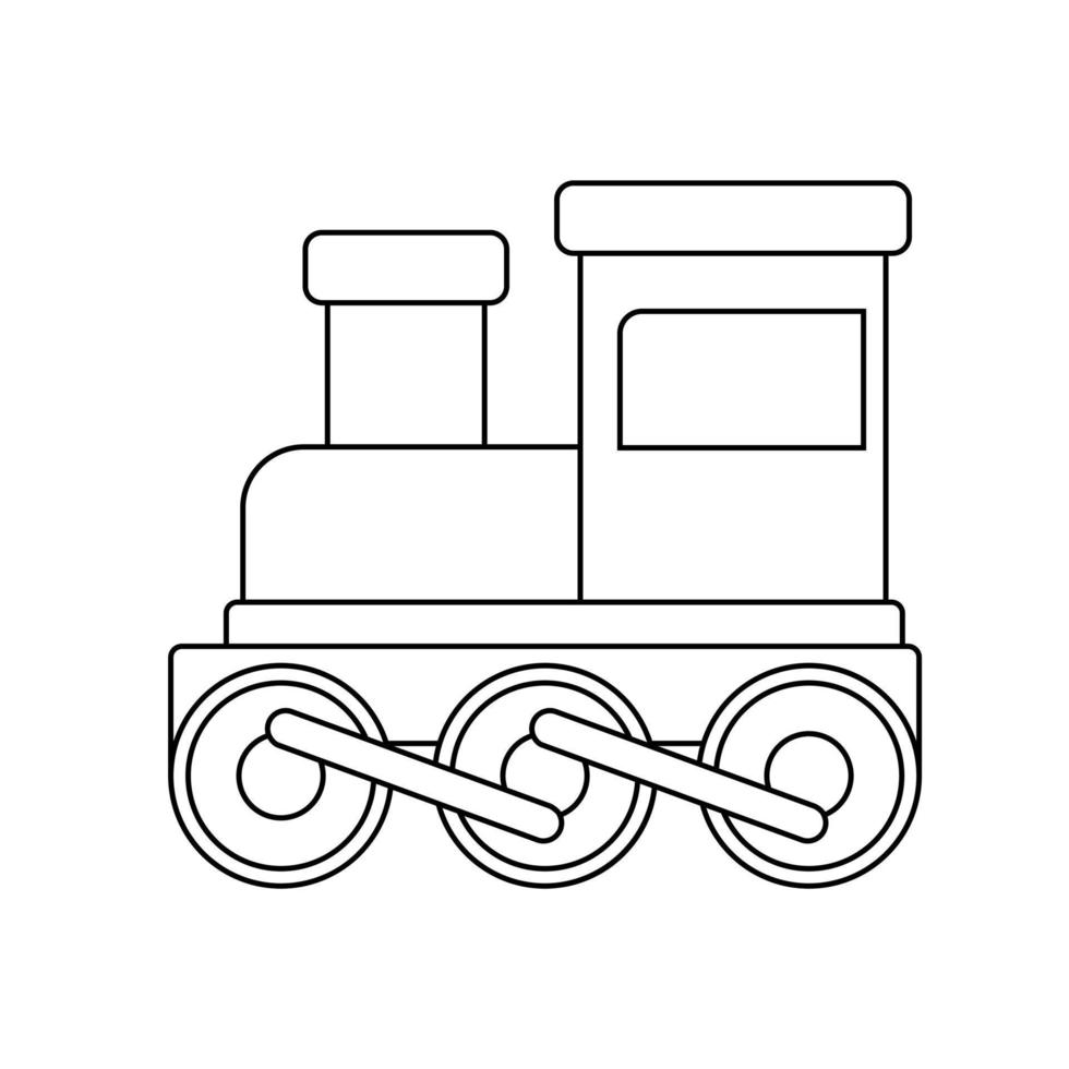 kinderen trein icoon vector. openbaar vervoer illustratie teken. spoorweg symbool. vector