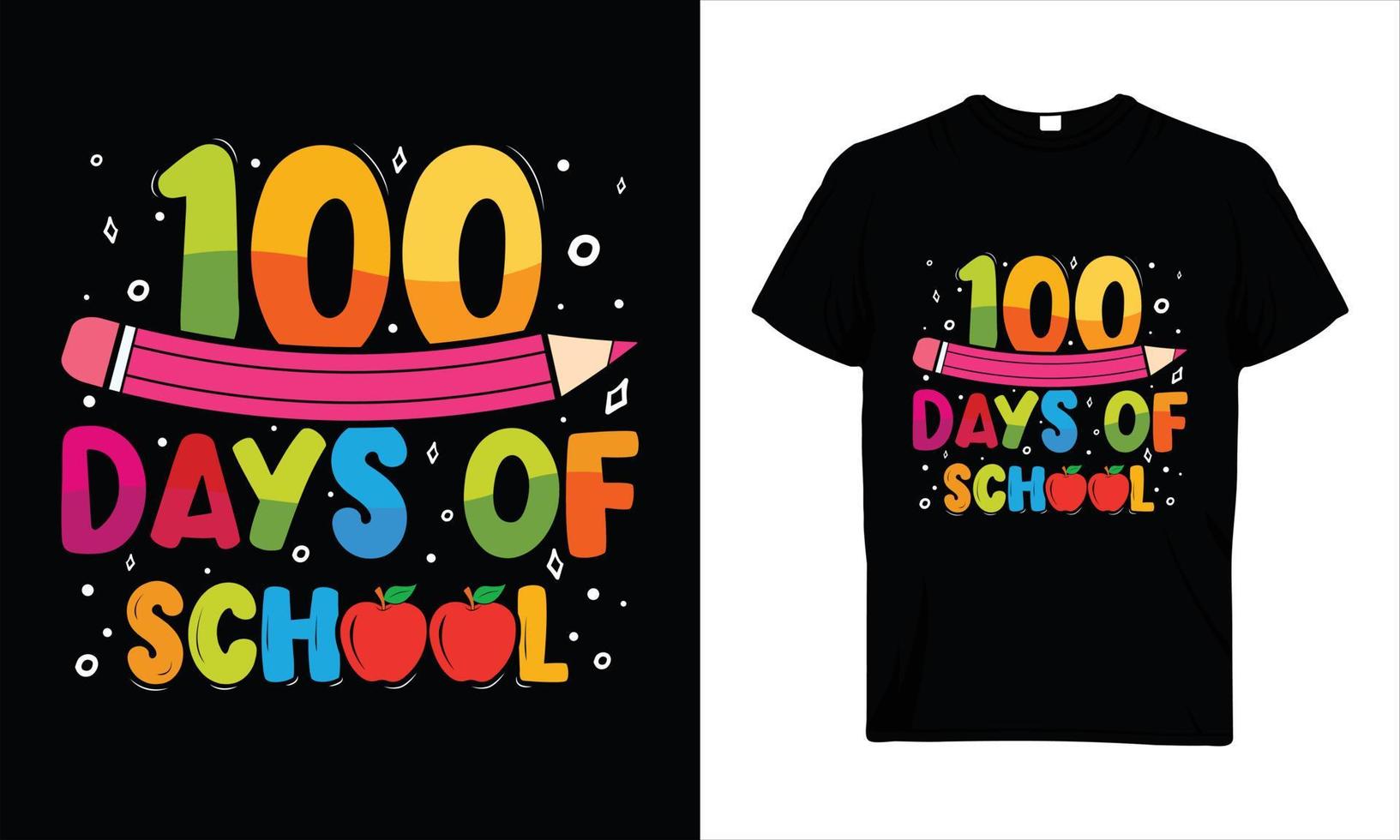 100 dagen van school- citaat vector
