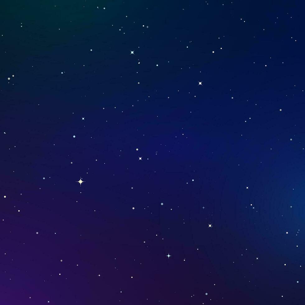 sterrenhemel lucht kleur achtergrond. oneindigheid van universum. donker nacht lucht. ruimte met glimmend sterren. vector