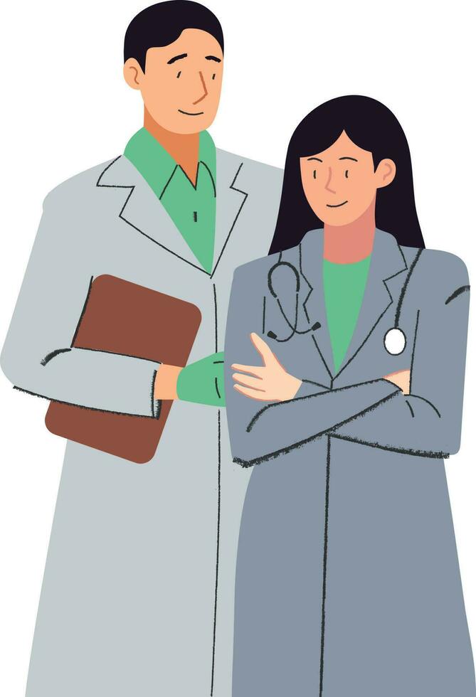 dokter team illustratie vector