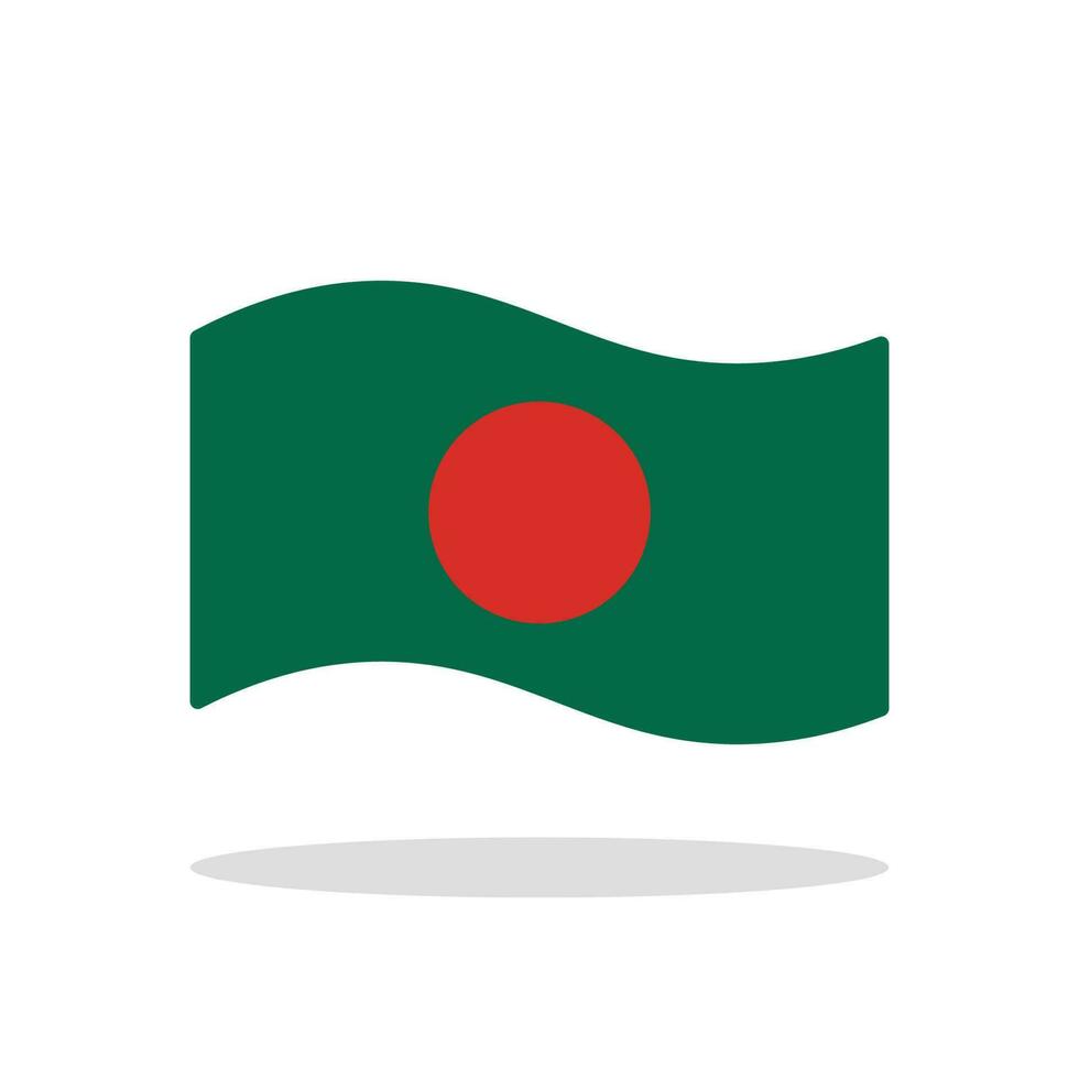 Golf stijl bangladesh vlag ontwerp vector