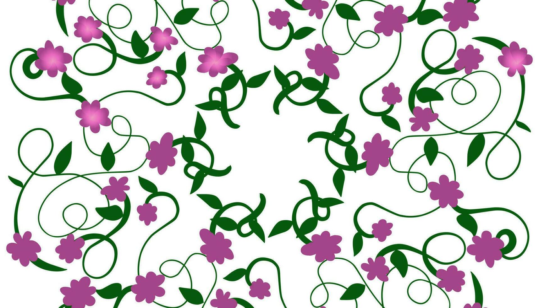 Purper bloemen kader illustratie achtergrond vector