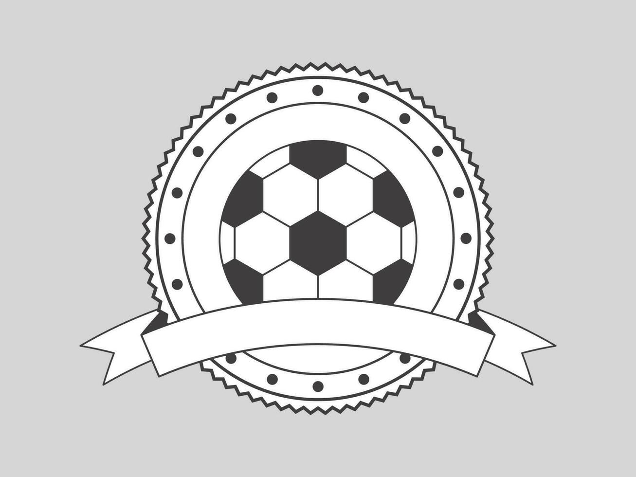 tekening Amerikaans voetbal insigne of etiket element Aan grijs achtergrond. vector