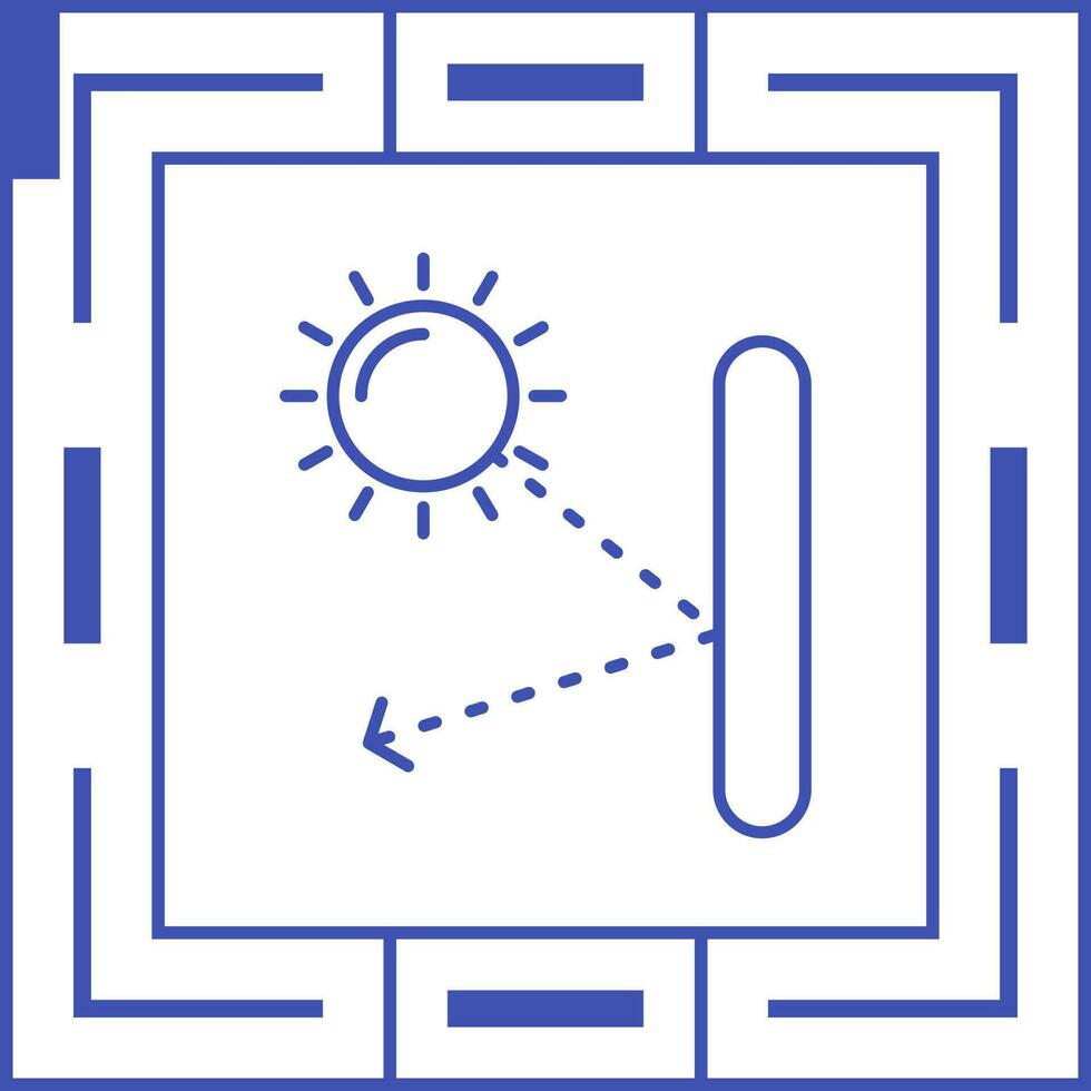 spiegelend reflectie vector icoon