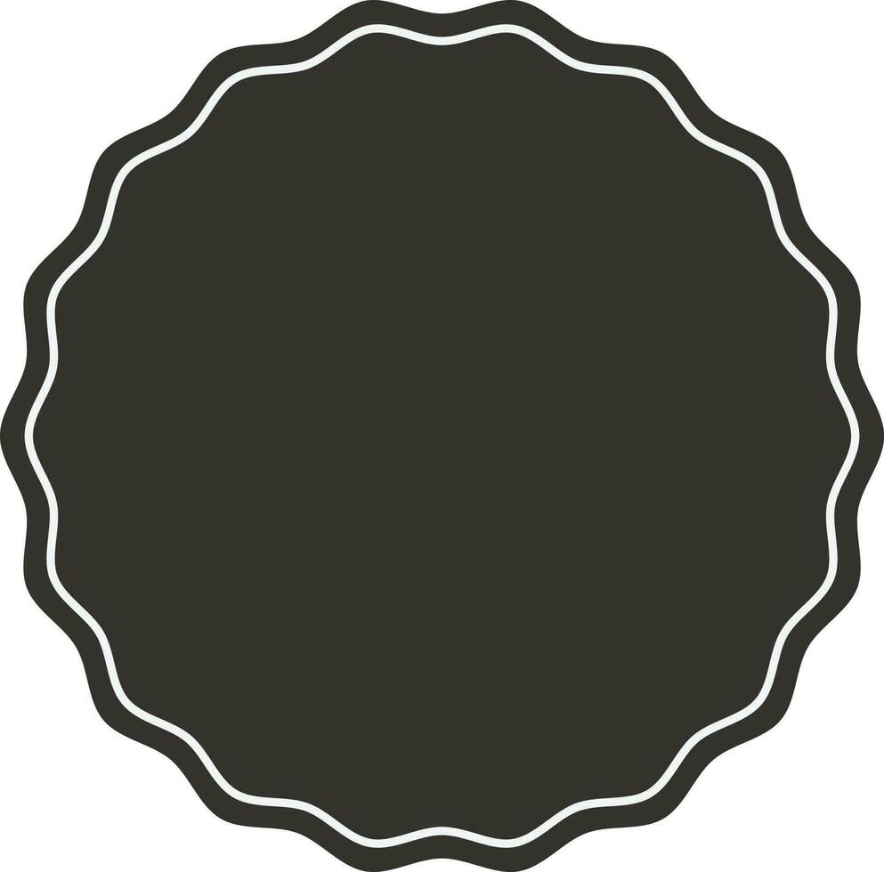 zwart medaille vorm Product korting Promotie etiket vector