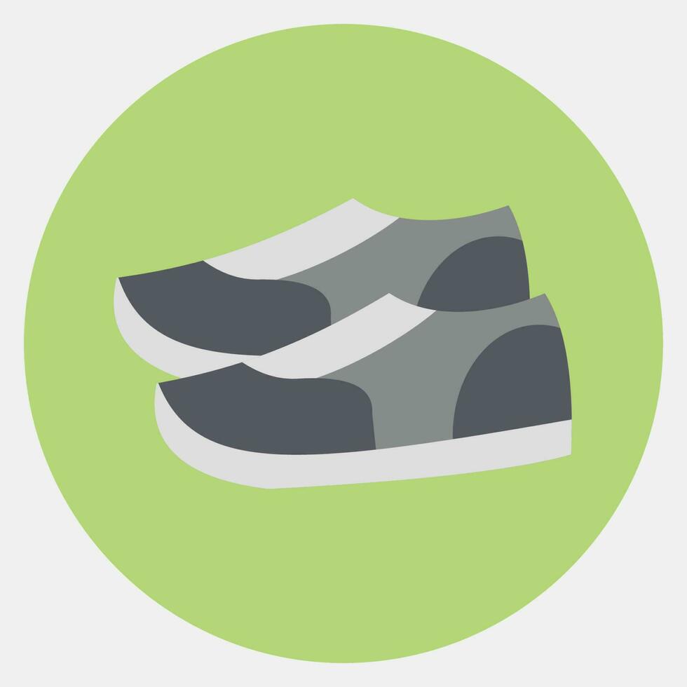 icoon schoenen. school- en onderwijs elementen. pictogrammen in kleur maat stijl. mooi zo voor afdrukken, affiches, logo, advertentie, infografieken, enz. vector