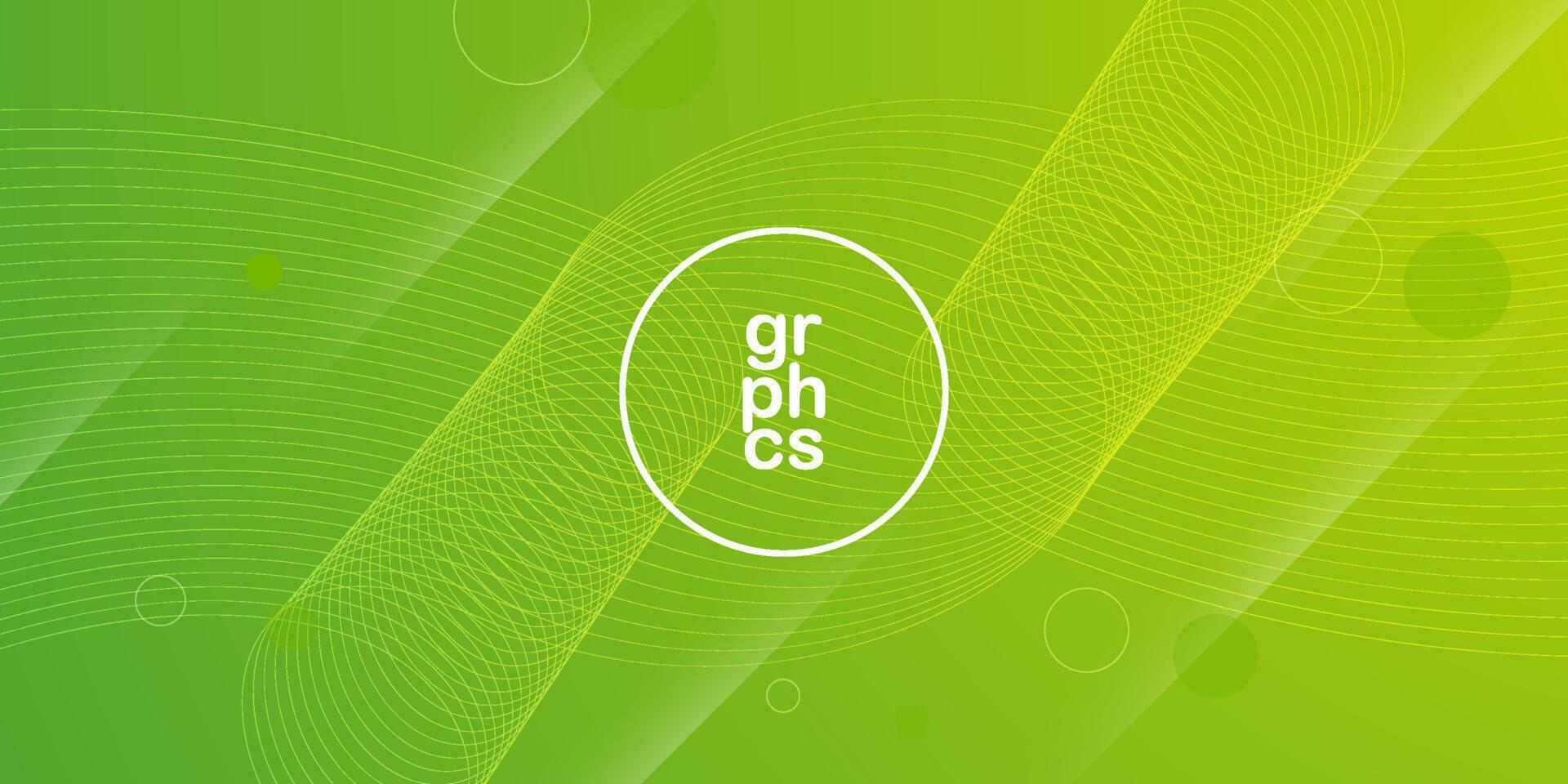 abstract helder groen achtergrond met Golf en lijnen maas realistisch patroon.kleurrijk groen design.modern met golvend lijnen concept. eps10 vector