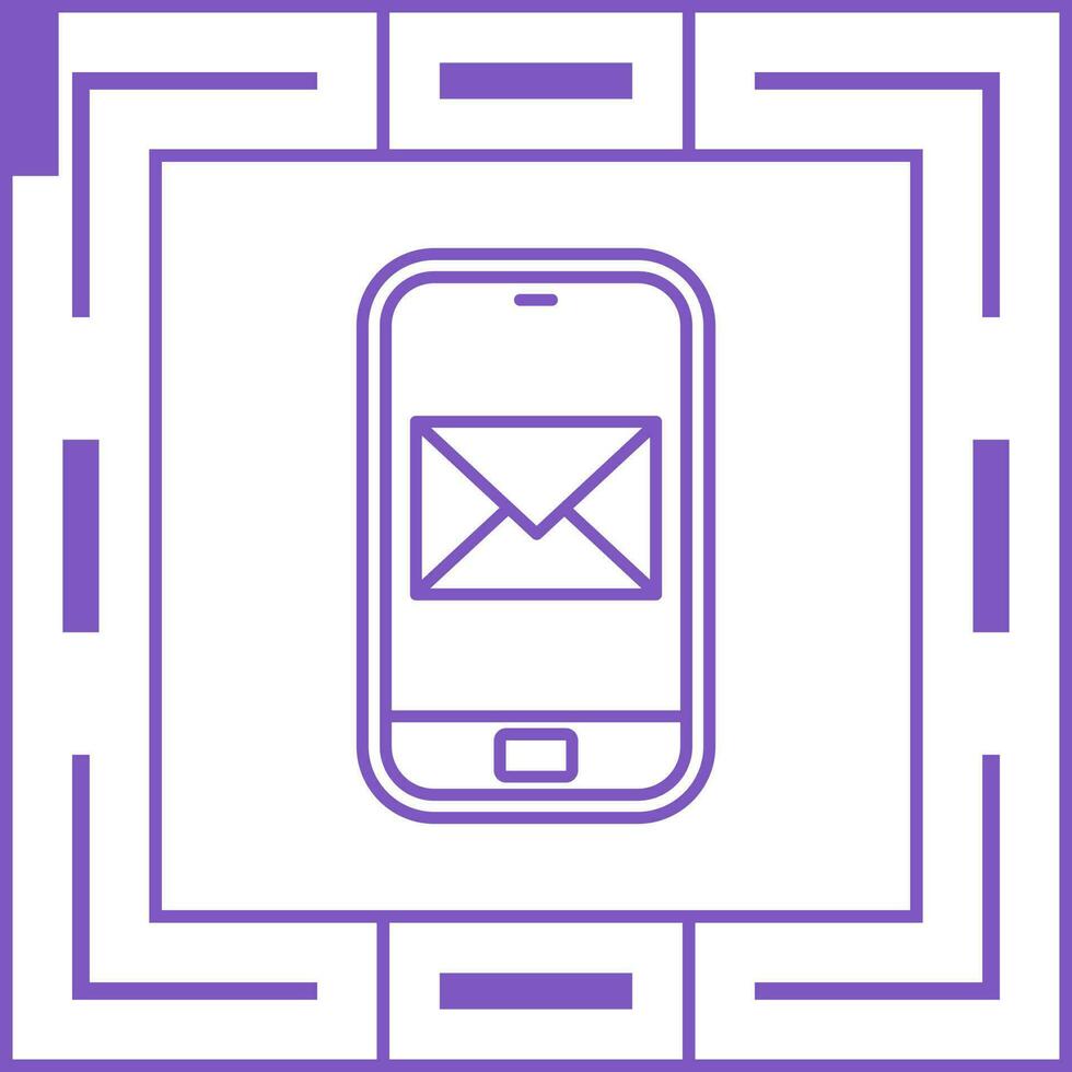 smartphone mail vector icoon