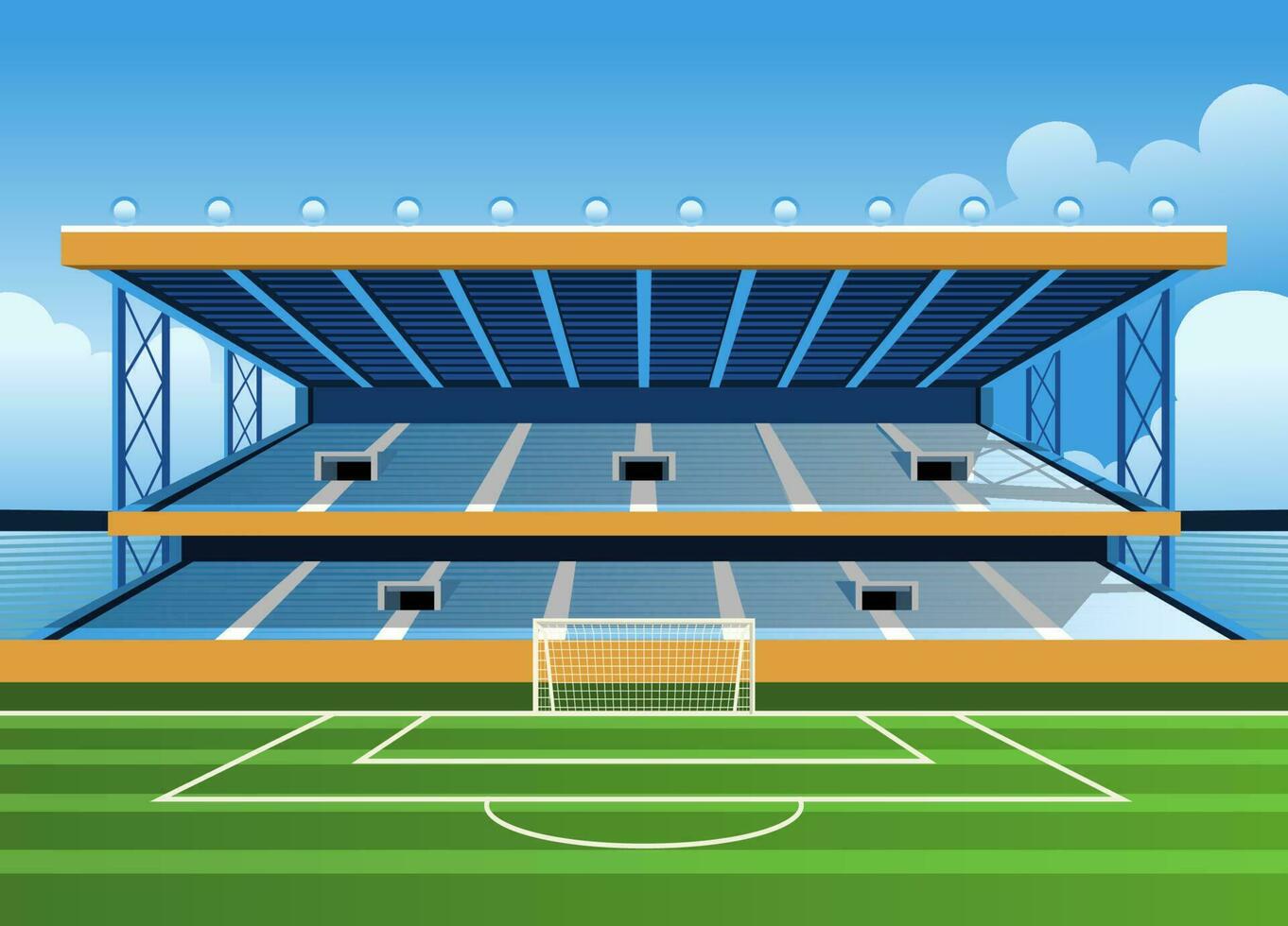 voetbal Amerikaans voetbal stadion tribune vector