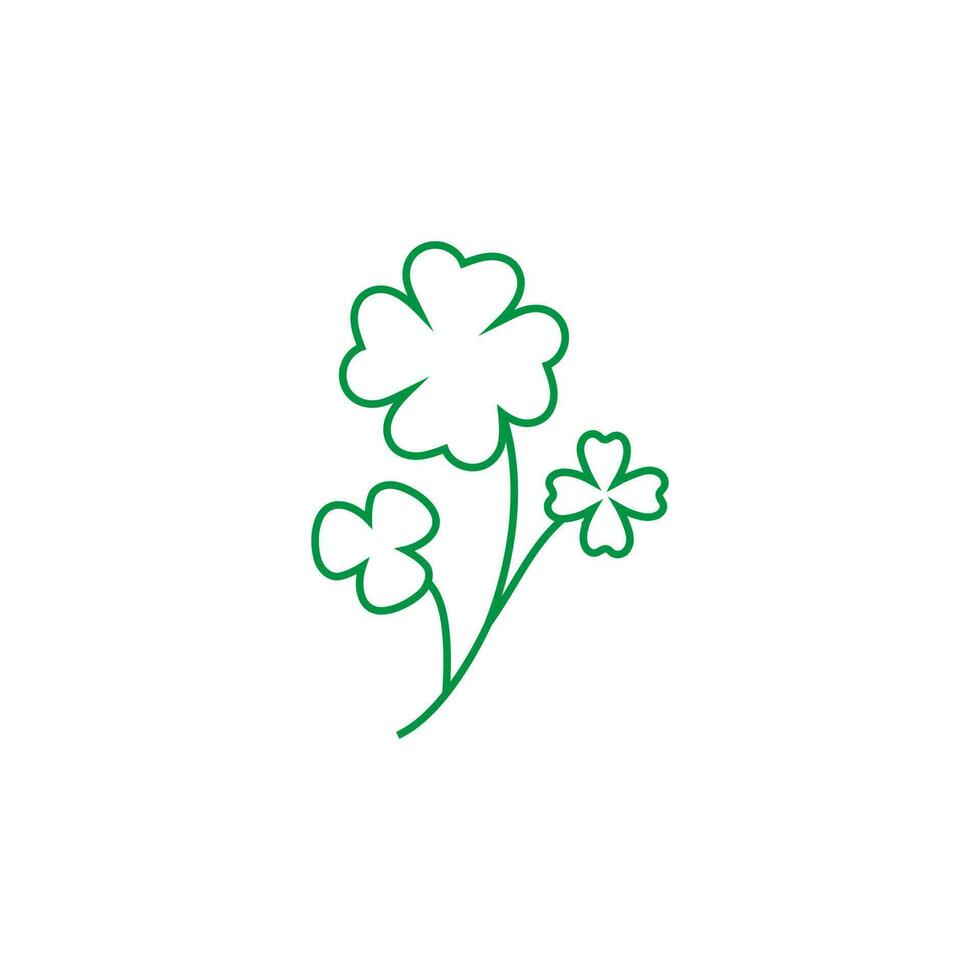 Klaver bladeren icoon vector. heilige Patrick dag illustratie teken. elf van Ierse folklore symbool of logo. vector