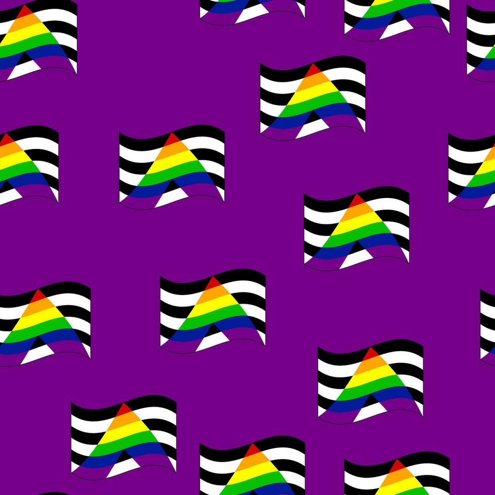 Rechtdoor bondgenoten trots vlag. lgbt gemeenschap vlag vector