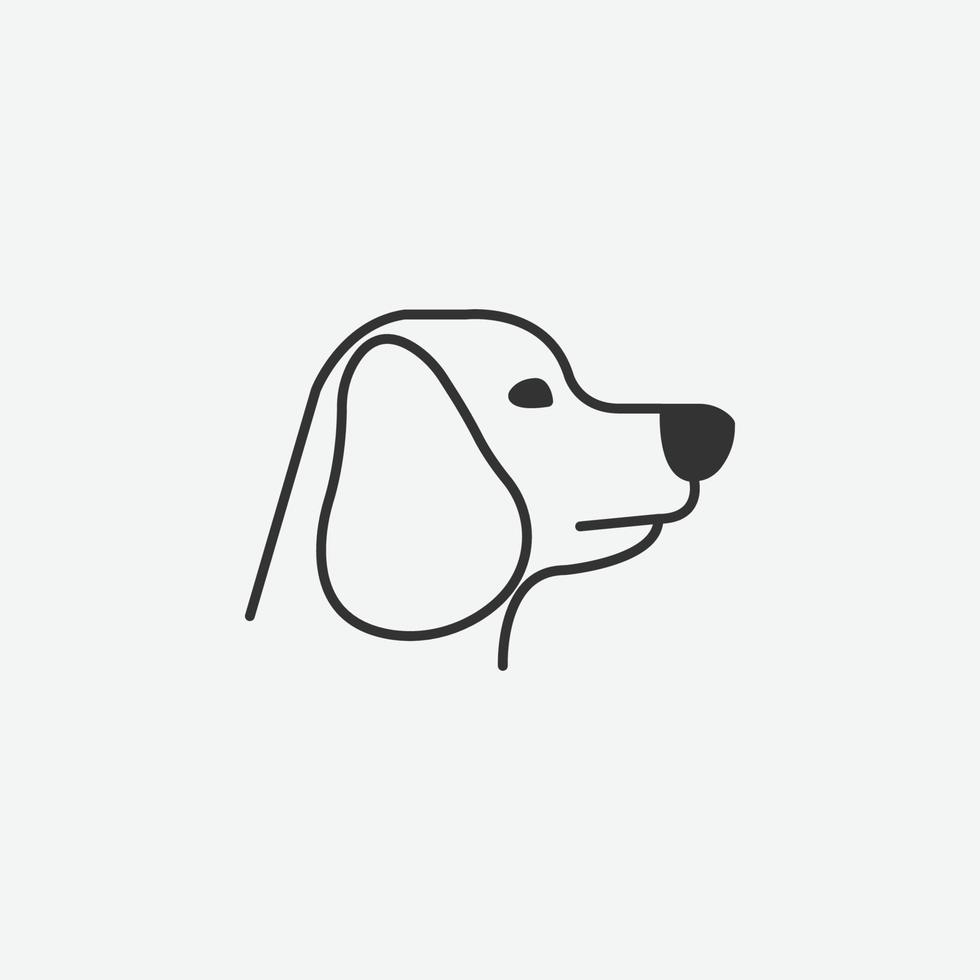 hond vector geïsoleerde pictogram teken