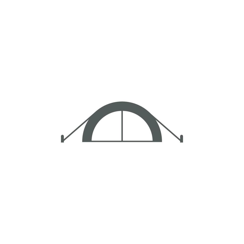 toerist tent vector icoon illustratie