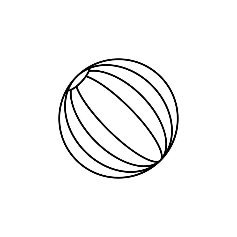 bal lijn vector icoon illustratie