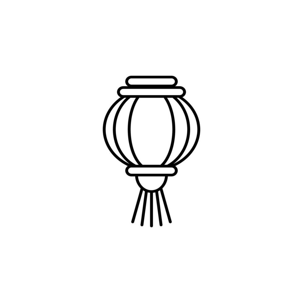 Chinese lantaarn vector icoon illustratie