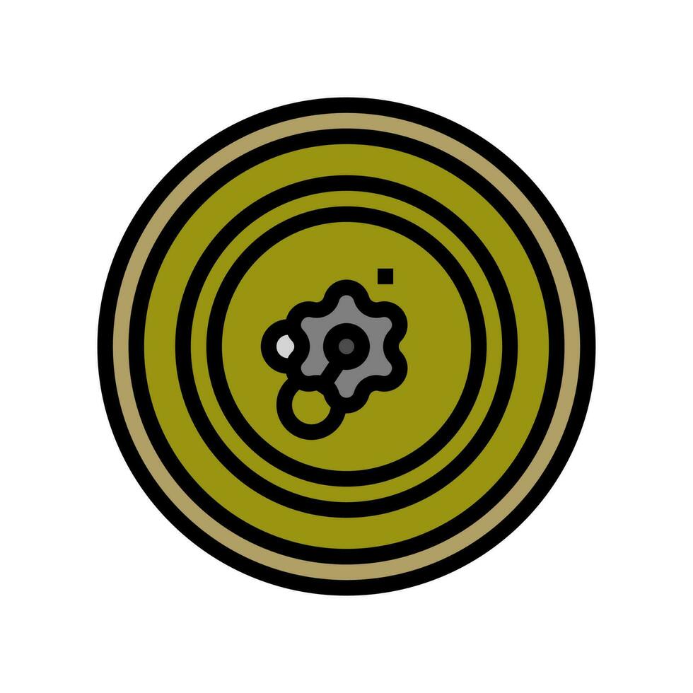 landmijn wapen oorlog kleur icoon vector illustratie