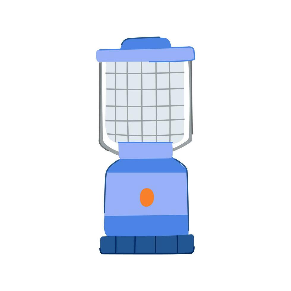 antiek camping lamp tekenfilm vector illustratie