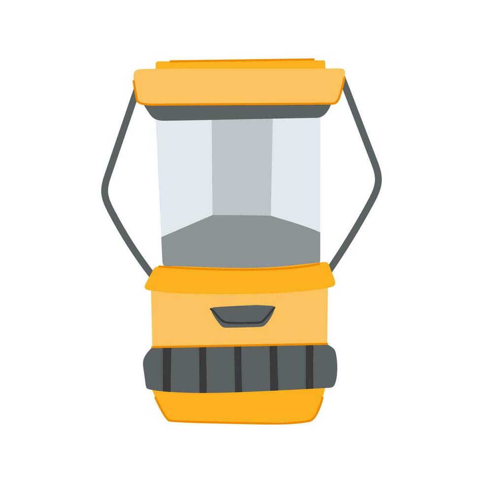 lantaarn camping lamp tekenfilm vector illustratie