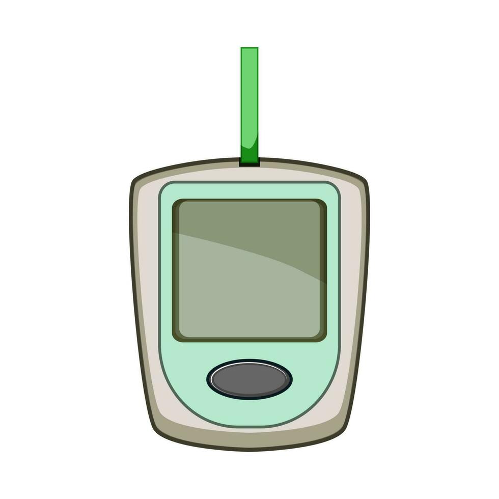 controle bloed glucometer tekenfilm vector illustratie