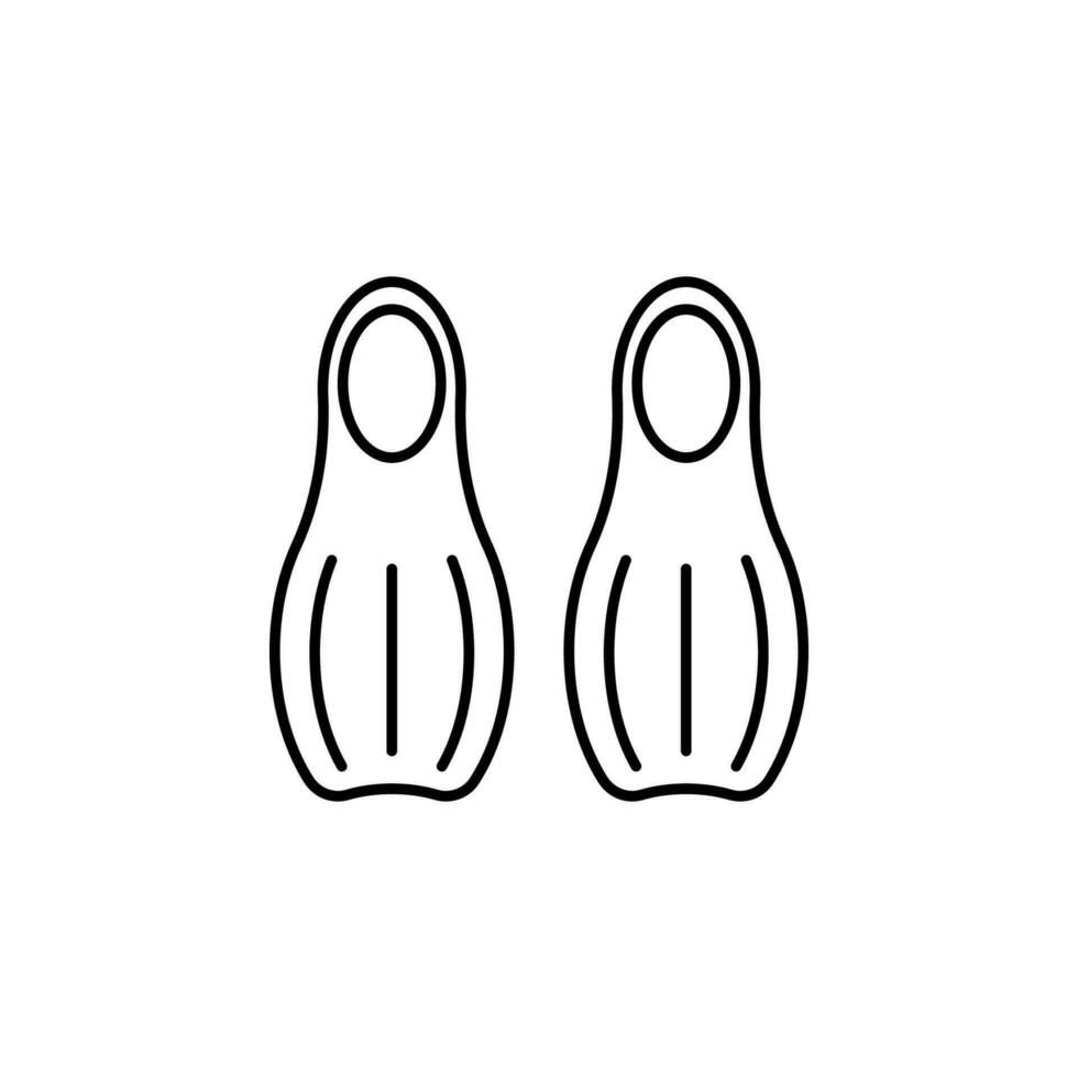 flippers vector icoon illustratie