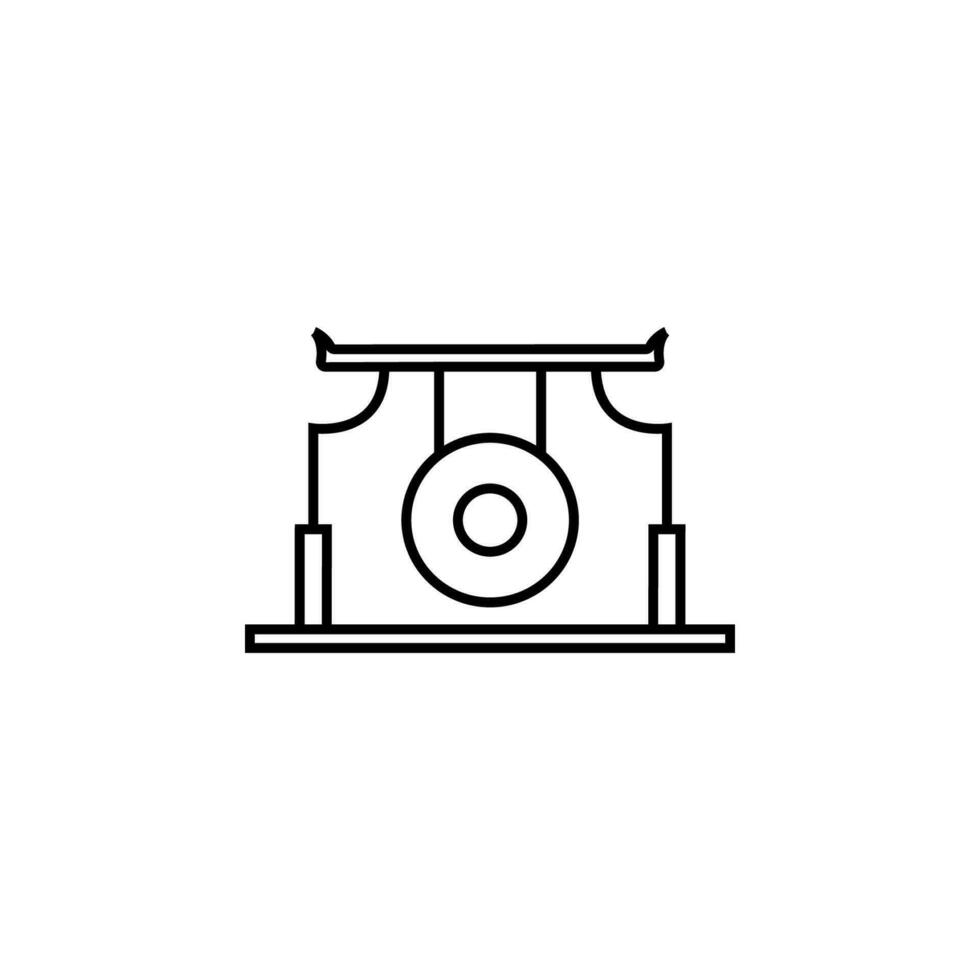 gong vector icoon illustratie