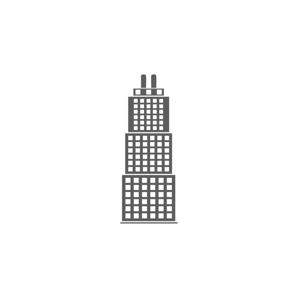 hoog gebouw vector icoon illustratie