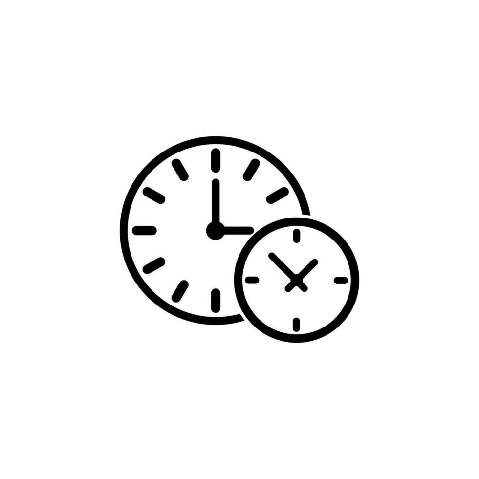 uren tonen verschillend keer vector icoon illustratie