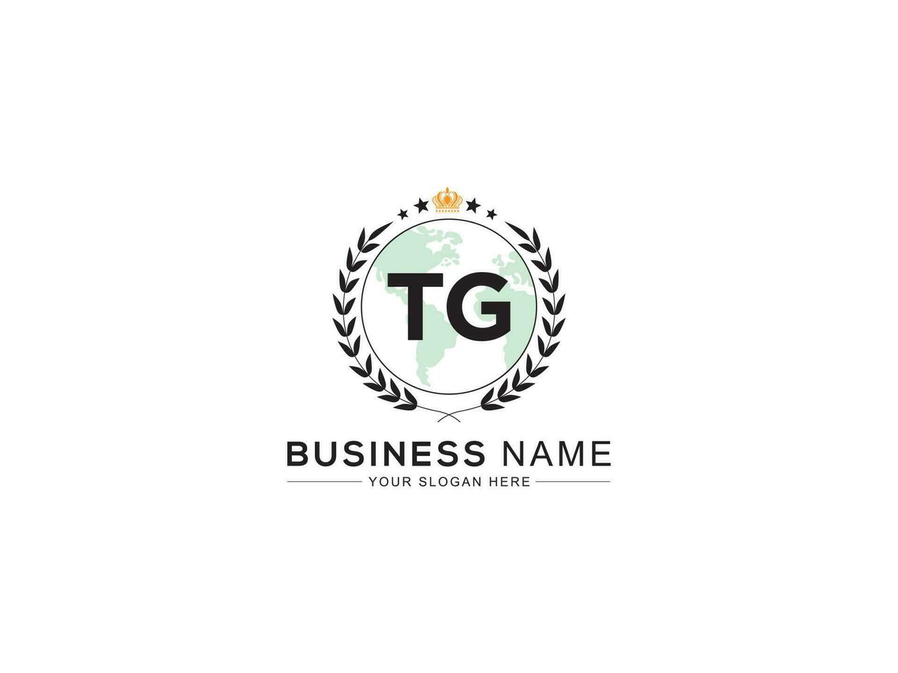 eerste Koninklijk tg logo icoon, minimalistische tg monogram logo brief vector