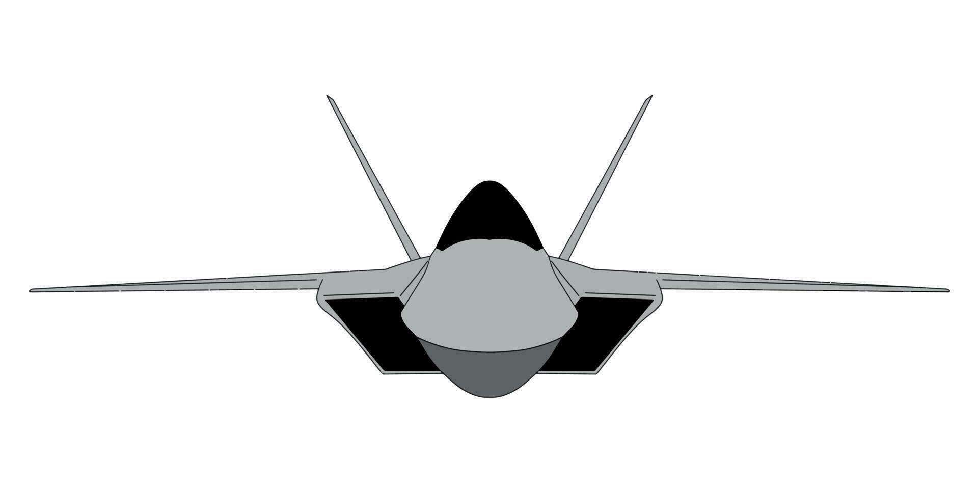 illustratie van Jet vechter vector