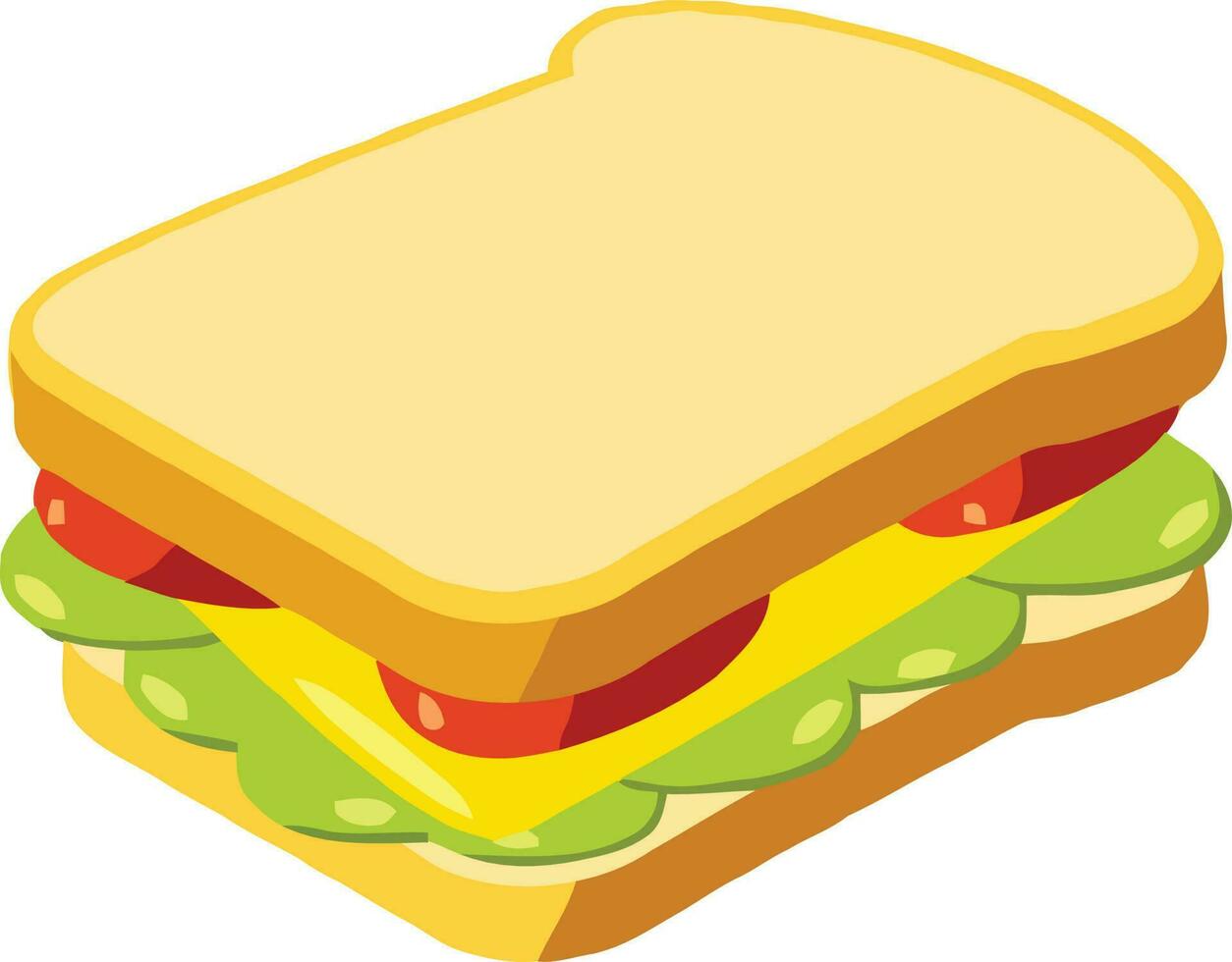 belegd broodje illustratie vector