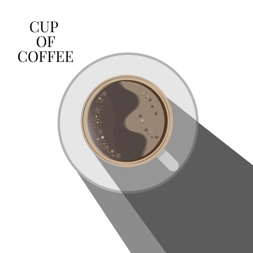 ilustration grafische vector van kopje koffie