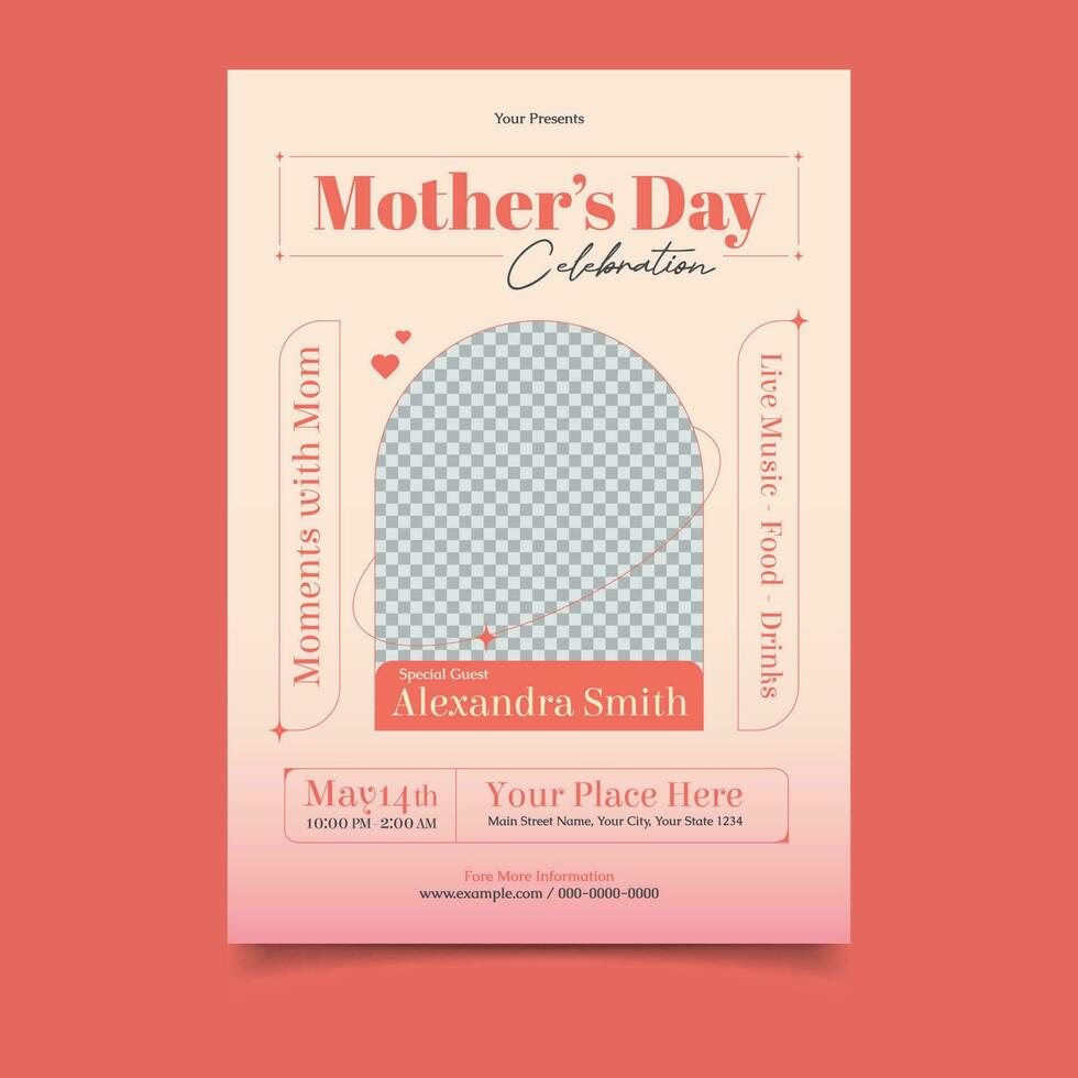 douche uw mam met liefde - mooi folder Sjablonen voor moeder dag viering vector