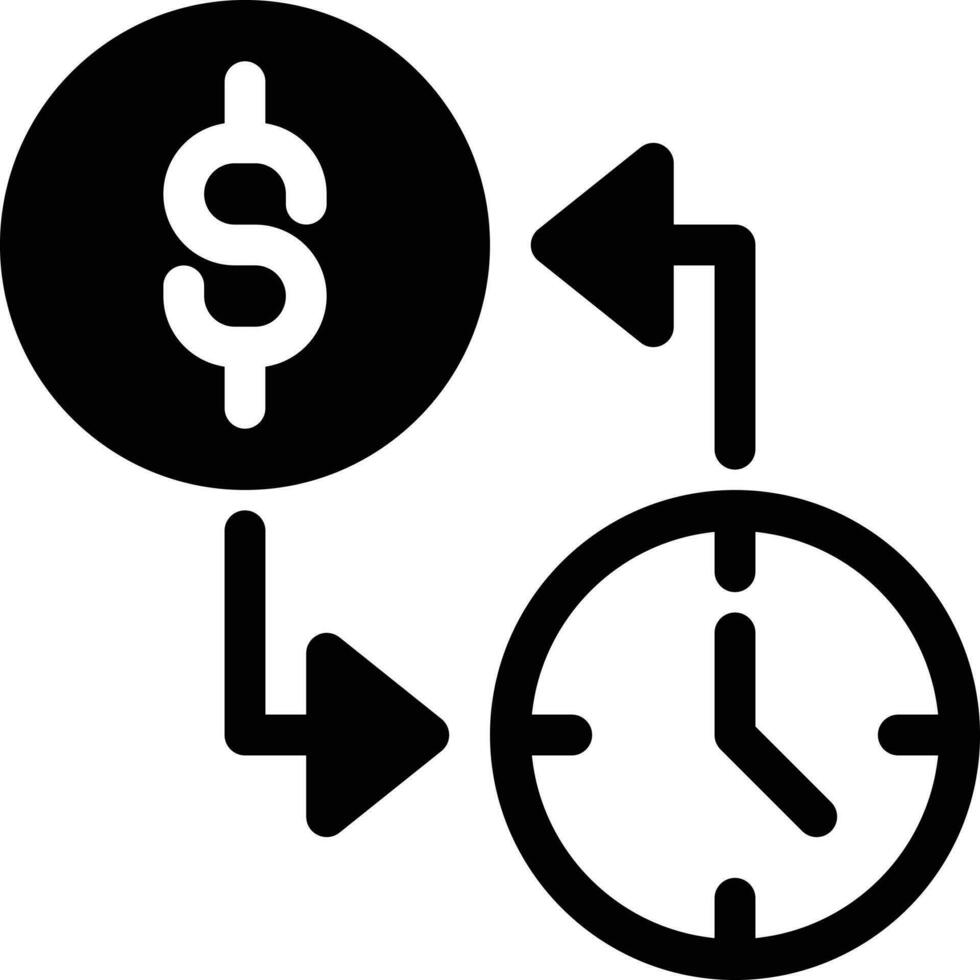 dollar tijd vectorillustratie op een background.premium kwaliteit symbolen.vector iconen voor concept en grafisch ontwerp. vector