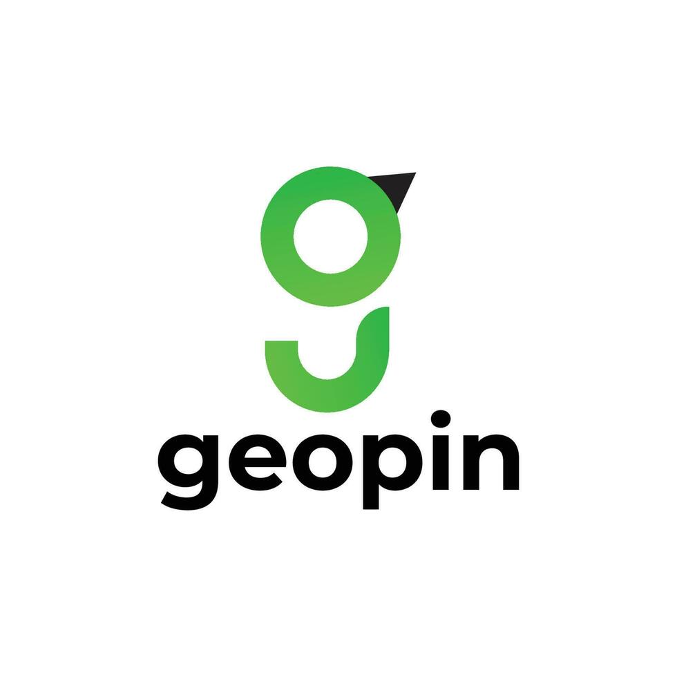 g brief modern tech logo vector
