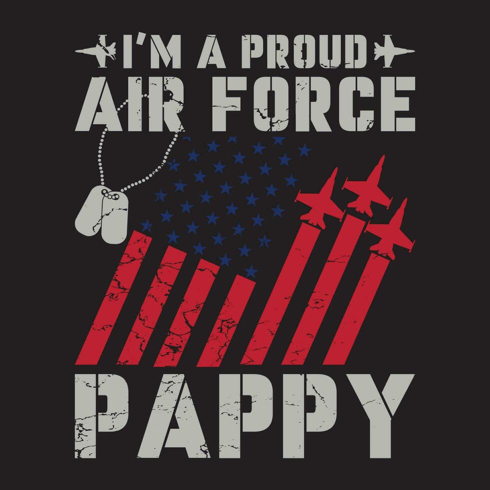trots lucht dwingen Amerikaans vlag grappig geschenk voor vader dag vector