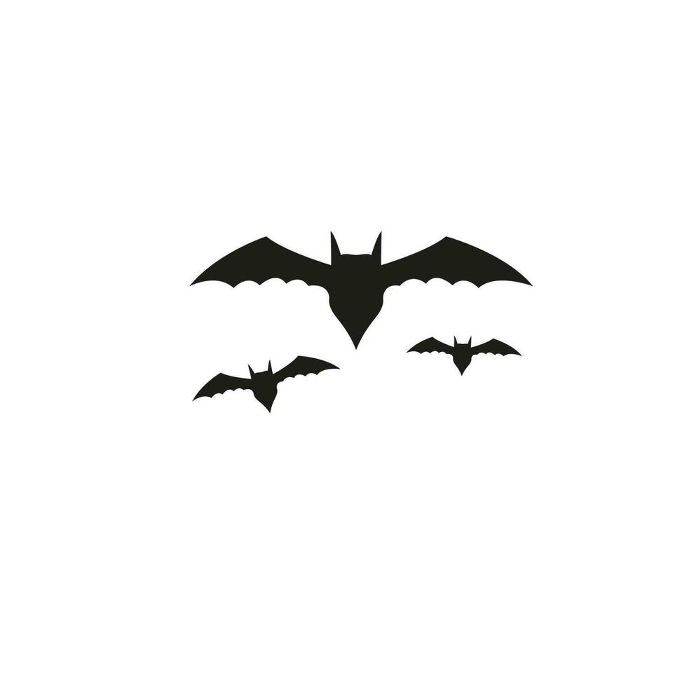 silhouetten van vleermuizen vector icoon illustratie