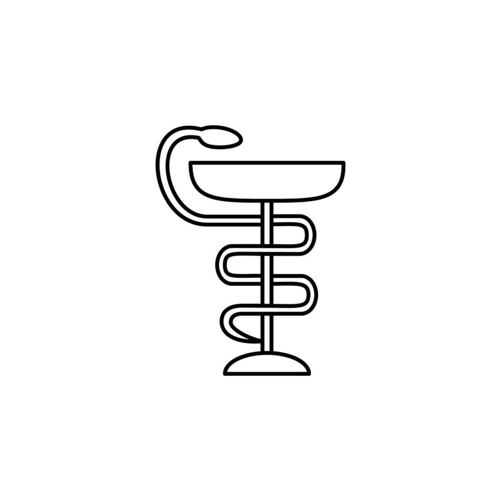 medisch slang symbool vector icoon illustratie
